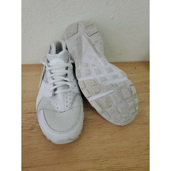 Nike Air Huarache Run 654275-110 Triple White Youth Size 5.5 Y - Picture 5 of 6